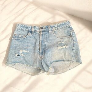 Farm rio denim Distressed Shorts 38